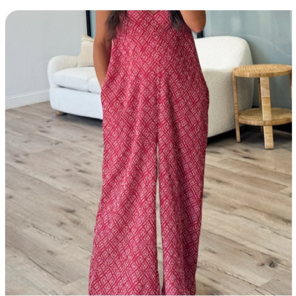 Talulah Red Patterned Jumpsuit